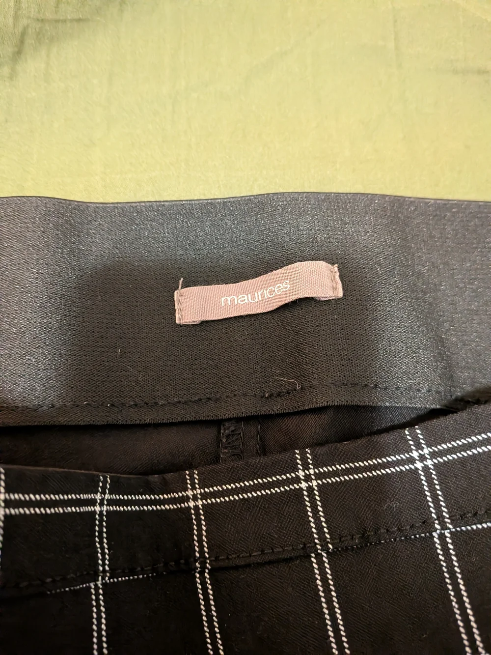 Old Navy Black Cropped Windowpane Ankle Pants